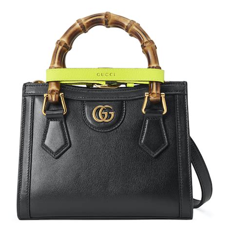 Gucci Mini borsa shopping con manico in bambù